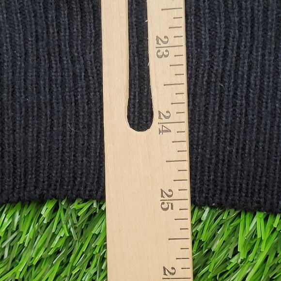 Vintage 80s MOD Knitwear Sweater Large 22x25 Black - Picture 6 of 9